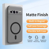 Casing for Google Pixel 8 Pro 5G Pixel8Pro GC3VE G1MNW Phone Case Magnetic Adsorb Wireless Fast Char