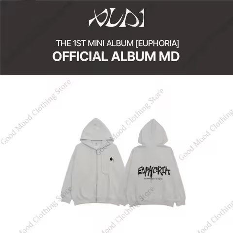 ALPHA DRIVE ONE Zipper Hoodies ALD1 New Album EUPHORIA Letter Print Sweatshirt Kpop Fashion Men Wome