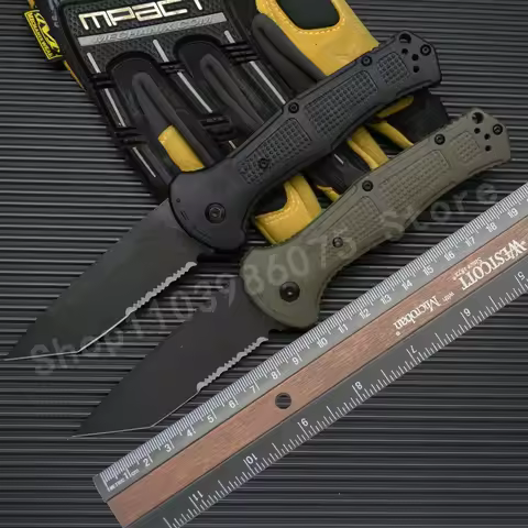 BM 9070 High-hardness Folding Knife with D2 Blade and Nylon Fiber Handle Outdoor Camping Tactical Se