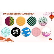 ANIME BUTTON PIN KIMETSU NO YAIBA BADGE PIN/ PIN PIN/ Demon Slayer BROOCH ACCESSORIES GIYU NEZUKO ZE