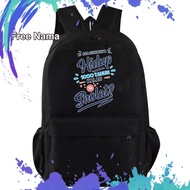 MJB School Backpacks for Boys and Girls, Picture What is Meaning Life, Free Name, Fashion Series A2
