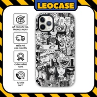 Leocase Junji Ito Manga horror collage art premium silicone iPhone case for iPhone