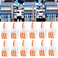 catron-th Fafeicy 20pcs SPL Wire Connectors 25A/250V 1 in 3 Out Compact for 0.08-2.5(4) mm2/AWG28-12