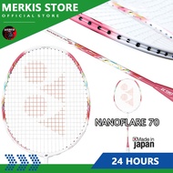 NANOFLARE 70 Badminton Racket Full Carbon Single 4U 26-30Lbs 83g Made In Japan