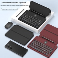 Luxury Leather Wireless Keyboard Case For Samsung Galaxy Z TriFold Fold Special Fold SE W25 Fold 6 S