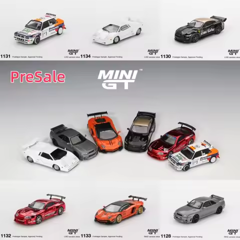 [PreSale] MINI GT 1:64 Skyline Shelby GT500 Delta HF Supra A80 Top Secret GT-300 Aventador Countach 