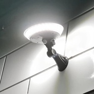 360 Degree Luminous Outdoor Solar Wall Light UFO Solar Powered Gate PIR Sensing Garden Lamp Courtyar