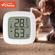 Mini Digital Thermometer Hygrometer, High Precision Indoor Temperature Humidity Meter for Home