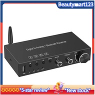 【BM】USB 192KHz DAC Digital to Analog Converter with Headphone Amplifier Built-in Bluetooth 5.0 Receiver Music Player