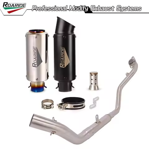 For CFMOTO 250NK 300NK 250SR 300SR 300SS Complete Exhaust System Header Mid Link Pipe 51mm Muffler s