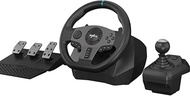 PC Steering Wheel, PXN V9 Universal USB Car Sim 270/900 degree Game Racing Wheel with 3-pedal Pedals And Shifter Bundle for Xbox One,Xbox Series X/S,PS4, PS3, Nintendo Switch