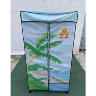 Almari Baju &(3V) Brand Foldable & Portable Cloth Wardrobe | Clothes Storage Rack Folding Wardrobe |