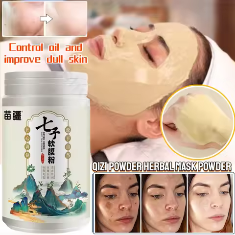 Skin Whitening Mild Mask Powder Brighten Spots Shrink Pores Blackheads Firming Soothing Herbal Seven