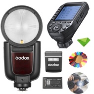 Godox V1 V1Pro O TTL フラッシュ、XProII-O 付き オリンパス パナソニック用、1/8000 HSS 500 フルパワーフラッシュ、1.3 秒のリサイクル時間、外部フラッシュ