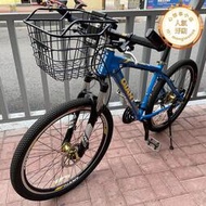 捷安特適配登山自行車前掛籃子車筐框帶蓋子子電動車籃放書包