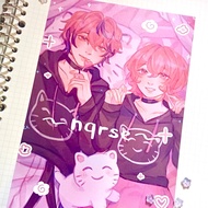 ✰ Utaite Nqrse A5 Silver Paper Print 🍥 ✰