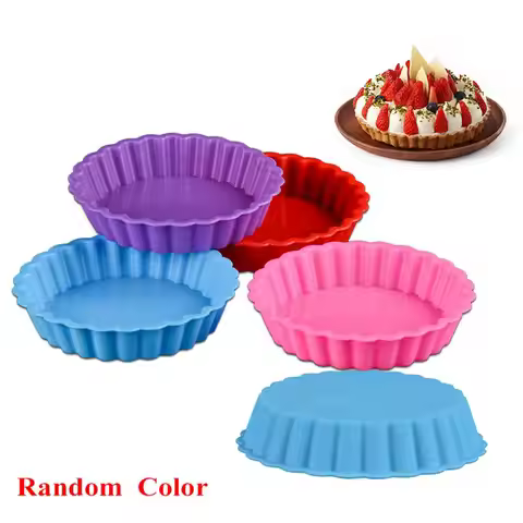 Silicone Tool Fondant Fruit Egg Tart Mold Cake Mold Baking Tray Pie Pan