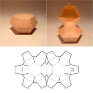 數位 Crystal shape box template, crystal box, gem box, jewellery box, jewelry box