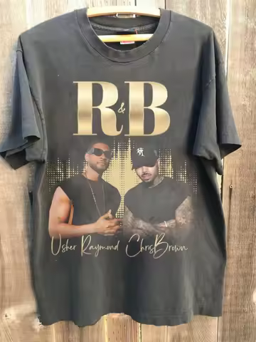Raymond & Brown Tour 2026 summer Usher x Chris Brown Tshirt T-shirt Men Women's Vintage Fashion Cott