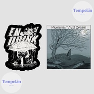 POP PUNK BAND STICKERS,EMO, ENJOY DRINK