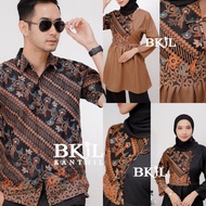 ATASAN BATIK COUPLE BLOUSE KEMEJA LENGAN PENDEK