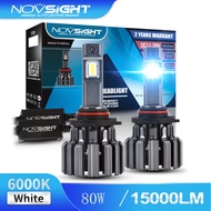 Novsight F03 9005 9006 H4 H11 H7 Super Bright Car LED Headlight HB2 HB3 HB4 9003 80W 14400LM - White