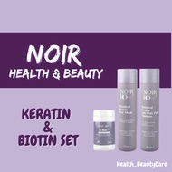 Noir Hair Care Botanical Keratin Hair Mask Syampoo Anti Fall D-Bio Plus Hair Supplement