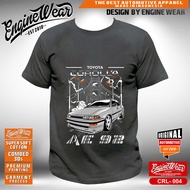 kaos corolla twincam AE 92 tshirt toyota corolla AE92 baju mobil sedan otomotif CRL004