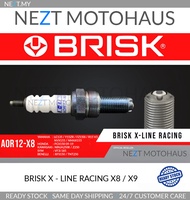 BRISK X-LINE X8 SPARK PLUG - LC135 Y15 FZ150 R15 NVX NMAX PCX NINJA VF3 RFS150 RFS