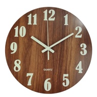 Clock Clock Pendulum clock Wall clocks Log Clock Luminous Clock Luminous Wooden Wall Clock Nordic Modern Minimalist Living Room Clock New Creative Clock Mute Home Electronic Clock