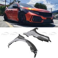 Carbon Fiber Car Fender OEM Side Fender Air Flow Intake Vent For Honda CIVIC 10TH FK8 TYPE R Auto Tu