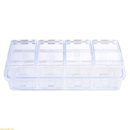 weroyal Convenient Seasoning Container 4 Compartment Condiment Storage Box Transparent Spices Contai