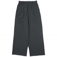 ADAM ET ROPE 2023SS 永續條紋半寬鬆褲 GAS03060 36碼 海軍藍休閒褲 [二手] [ADAM ET ROPE]