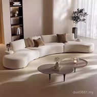 Simple Villa sofa Miniature Apartment Fabric sofa Club Household Designer Italian Alien Form Simple 