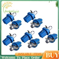 10Pcs LED Bulb Meter Dash B8-5D T5 Lamp with Holder Blue Tuning Auto Car Light