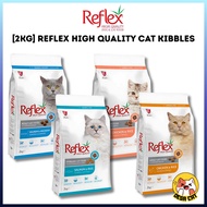 [2KG] Reflex High Quality Cat Food | Makan Kucing Reflex | Reflex Cat Kibble Chicken Salmon Sterilis