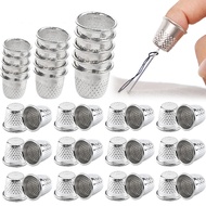 10Pcs Mini Sewing Finger Thimble Metal Shield Grip Protector / Craft DIY Sewing Accessories Tailor's