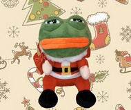 Pepe the sad frog Xmas 聖誕節老人版悲傷青蛙公仔 soft toy doll figure