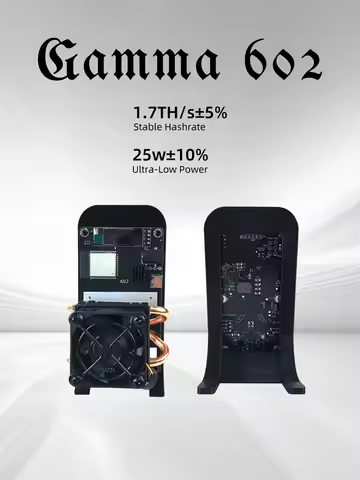 Gamma 602 Bitcoin Solo Mining Machine 1.5-1.7TH/s – Open Source Lottery Miner Overclockable ASIC, Pe