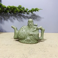 【Deal of the day】 Chinese Trick Tea Pot Ceramics Coffee Tea Drinking Container Assassin Teapot Handm