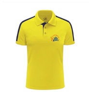 CSK Fan Polo Plain T-shirts - IPL Dream Team Jersey