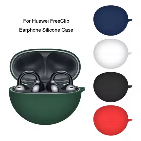 Silicone Protective Case for Huawei FreeClip Wireless Headphone Protector Case Cover Shell Housing A