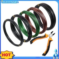 Adjustable Anodized Wire Set-5 Rolls Aluminum Bonsai Training Wire& Cutter with 160 Feet in 1/1.5/2.
