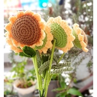Handmade crocheted sunflowers, extremely meaningful graduation gifts