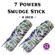 SI 7 Power Herbs White Sage, Lavender, Peppermint, Ruda(Rue), Basil, Rosemary and California Pepper 