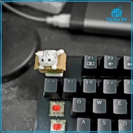 Cat Keycap in carton, cat-shaped mechanical keyboard buttons