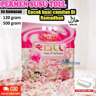 Beauty  Permen Susu Halal 120 gram / 500 gram Permen Susu Toll Milk Candy Permen Manis Rasa Susu Per