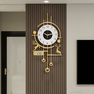 Clock wall clock living room 2025 new creative atmosphere home wall clock Internet celebrity modern 