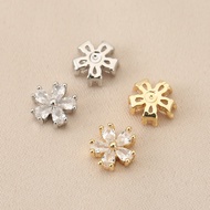 Spacer Beads 18K Color Preservation Snowflake Accessories