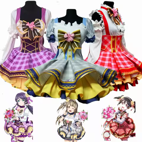 Lovelive Flower Bouquet Cosplay Nico Kotori Tojo Maki Eli Ayase Nozomi Hanayo Lolita Dress Love Live